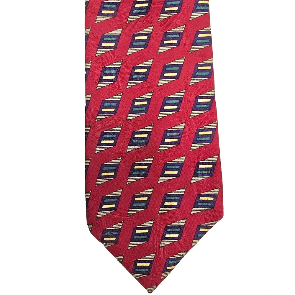 Robert Talbott Best of Class Silk Tie John's Island Club‎ Red Men's Luxury